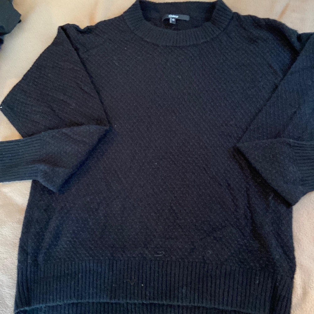NWOT Quince small light sweater alpaca, merino wool, nylon. Ptp 21in length 27in